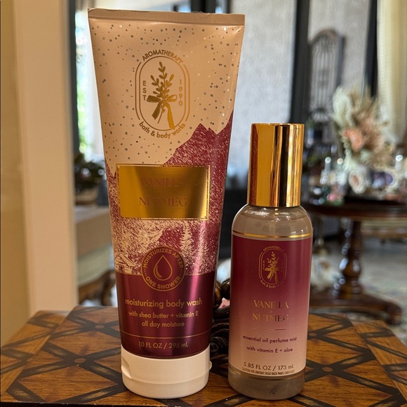 Bath & Body Works Other - Bath & Body Works Vanilla Nutmeg Body Wash & Perfume Mist